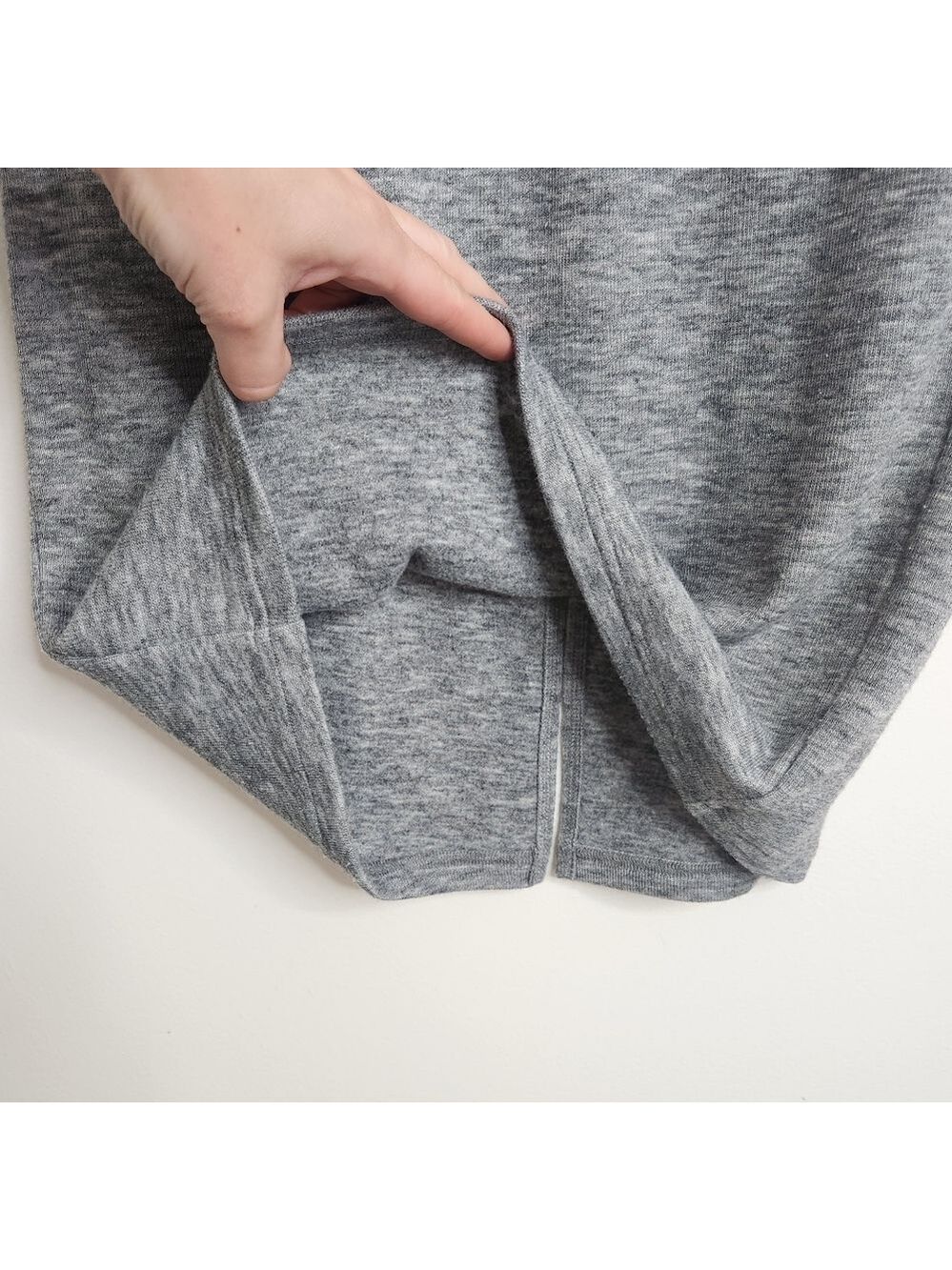 Smash + Tess Chelsea Heathered Grey Pull On Midi Length Pencil Skirt Size XS - Picture 4 of 11